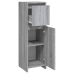 Armario de baño madera contrachapada gris Sonoma 30x30x95 cm