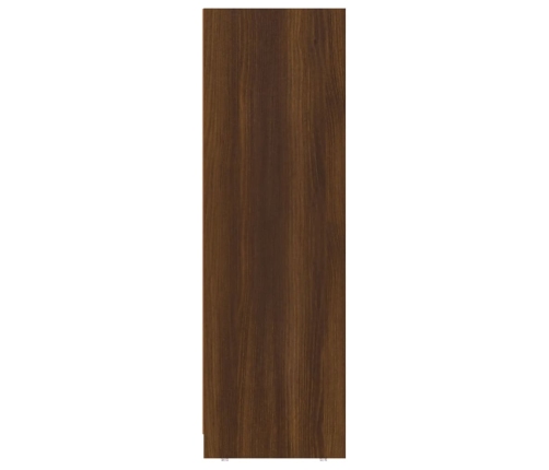 Armario de baño madera contrachapada roble marrón 30x30x95 cm