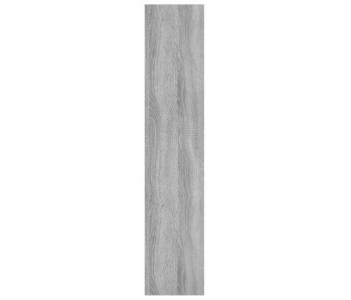 Estantería de pared madera ingeniería gris Sonoma 90x16x78 cm