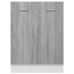 Armario inferior de cocina contrachapado gris 60x46x81,5 cm