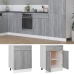 Armario inferior de cocina madera ingeniería gris 60x46x81,5 cm