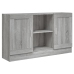 Aparador de madera contrachapada gris Sonoma 120x30,5x70 cm