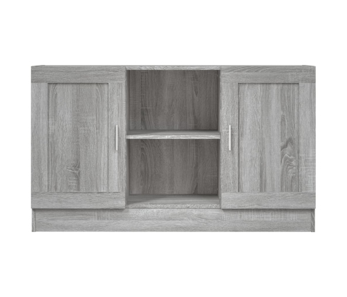 Aparador de madera contrachapada gris Sonoma 120x30,5x70 cm