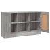 Aparador de madera contrachapada gris Sonoma 120x30,5x70 cm