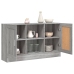 Aparador de madera contrachapada gris Sonoma 120x30,5x70 cm