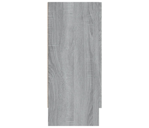 Vitrina madera contrachapada gris Sonoma 120x30,5x70 cm