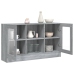 Vitrina madera contrachapada gris Sonoma 120x30,5x70 cm