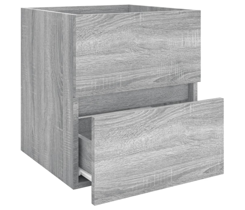 Mueble de lavabo madera de ingeniería gris Sonoma 41x38,5x45 cm