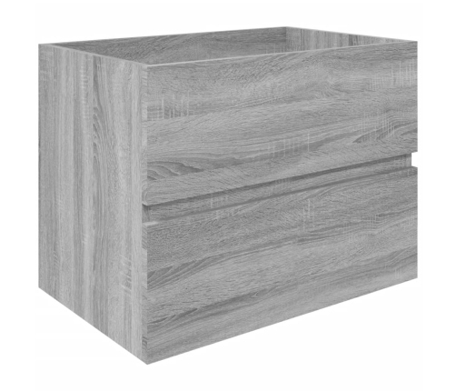 Mueble de lavabo madera de ingeniería gris Sonoma 60x38,5x45 cm