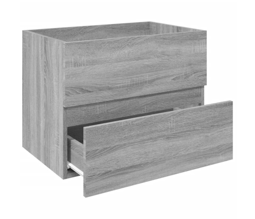 Mueble de lavabo madera de ingeniería gris Sonoma 60x38,5x45 cm