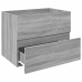 Mueble de lavabo madera de ingeniería gris Sonoma 60x38,5x45 cm