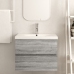 Mueble de lavabo madera de ingeniería gris Sonoma 60x38,5x45 cm