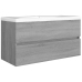 Mueble de lavabo madera de ingeniería gris Sonoma 90x38,5x45cm