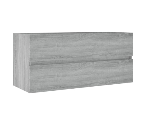 Mueble de lavabo madera de ingeniería gris Sonoma 100x38,5x45cm