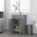 Armario de baño madera contrachapada gris Sonoma 60x33x80 cm