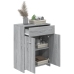 Armario de baño madera contrachapada gris Sonoma 60x33x80 cm