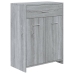 Armario de baño madera contrachapada gris Sonoma 60x33x80 cm