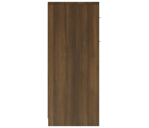 Armario baño madera contrachapada roble marrón 60x33x80 cm