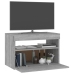 Mueble de TV con luces LED gris Sonoma 60x35x40 cm