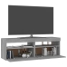 Muebles de TV 2 uds con luces LED gris Sonoma 60x35x40 cm