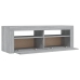 Mueble de TV con luces LED gris Sonoma 120x35x40 cm