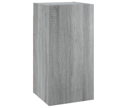 Mueble de TV 2 uds madera ingeniería gris Sonoma 30,5x30x60 cm