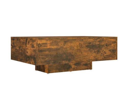 Mesa de centro madera contrachapada roble ahumado 85x55x31 cm