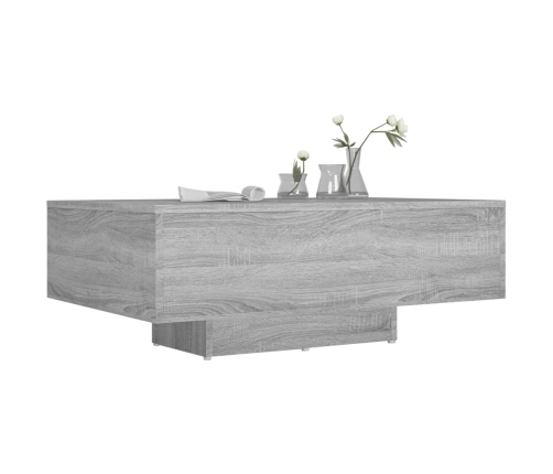 Mesa de centro madera de ingeniería gris Sonoma 85x55x31 cm