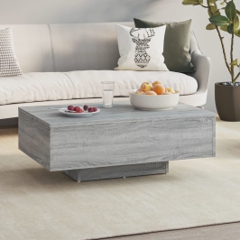 Mesa de centro madera de ingeniería gris Sonoma 85x55x31 cm