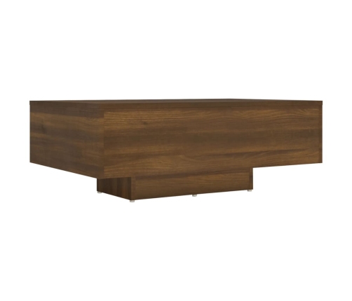 Mesa de centro madera de ingeniería roble marrón 85x55x31 cm