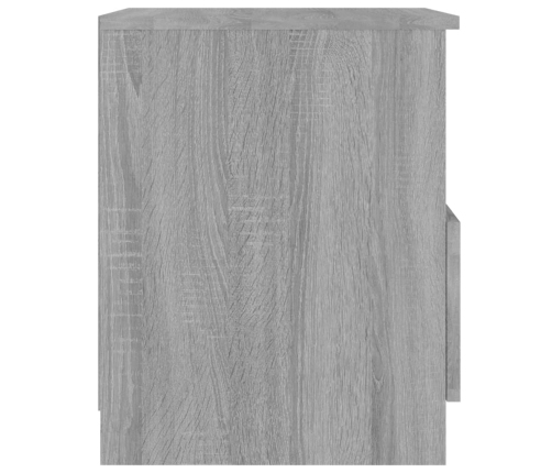 vidaXL Mesitas noche 2 uds madera ingeniería gris Sonoma 40x40x50 cm