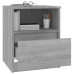 vidaXL Mesitas noche 2 uds madera ingeniería gris Sonoma 40x40x50 cm