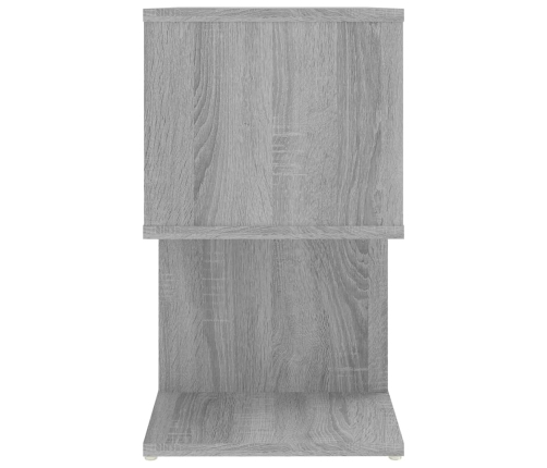 Mesita de noche madera contrachapada gris Sonoma 50x30x51,5 cm