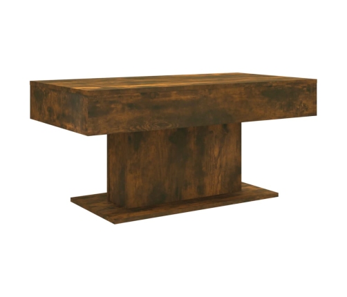 Mesa de centro madera contrachapada roble ahumado 96x50x45 cm