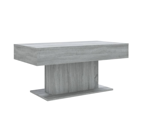 Mesa de centro madera de ingeniería gris Sonoma 96x50x45 cm