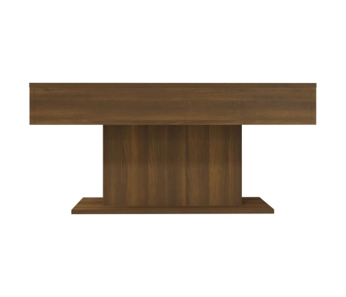 Mesa de centro madera de ingeniería roble marrón 96x50x45 cm