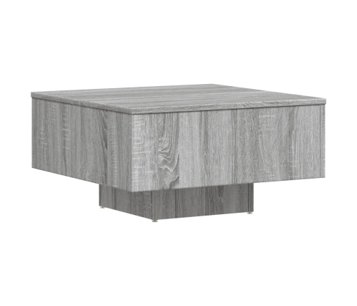 Mesa de centro madera de ingeniería gris Sonoma 60x60x31,5 cm