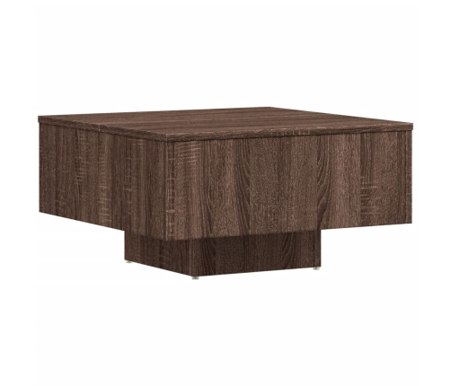 Mesa de centro madera de ingeniería roble marrón 60x60x31,5 cm