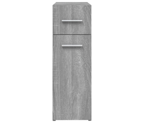 Armario botiquín madera contrachapada gris Sonoma 20x45,5x60cm