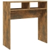 Mesa consola madera contrachapada roble ahumado 78x30x80 cm