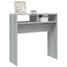 Mesa consola madera contrachapada gris Sonoma 78x30x80 cm