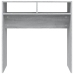 Mesa consola madera contrachapada gris Sonoma 78x30x80 cm