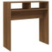 Mesa consola madera contrachapada roble marrón 78x30x80 cm