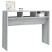 Mesa consola madera contrachapada gris Sonoma 105x30x80 cm