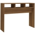 Mesa consola madera contrachapada roble marrón 105x30x80 cm