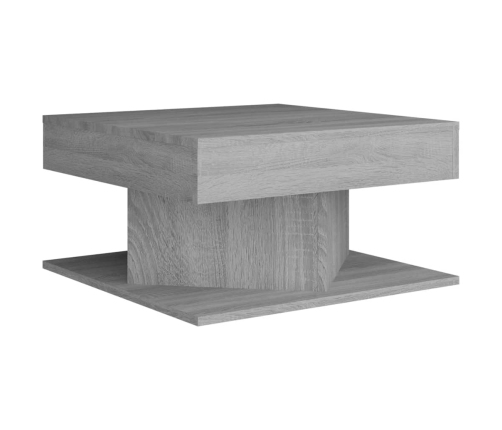 Mesa de centro madera de ingeniería gris Sonoma 57x57x30 cm