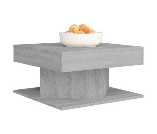 Mesa de centro madera de ingeniería gris Sonoma 57x57x30 cm