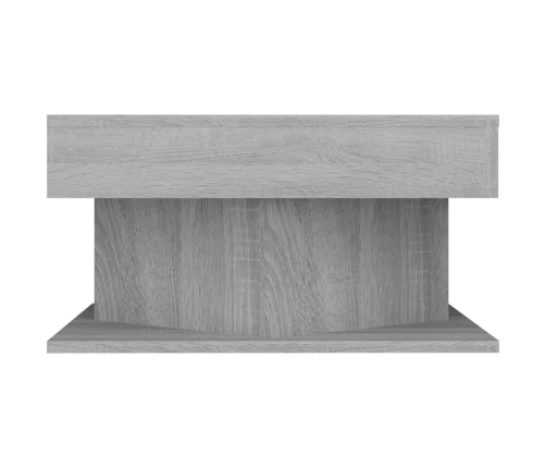 Mesa de centro madera de ingeniería gris Sonoma 57x57x30 cm