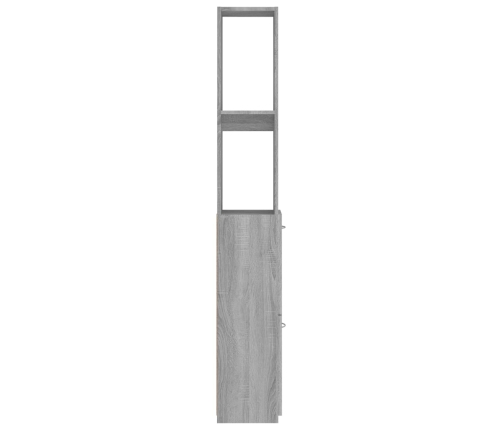 Mueble de baño madera de ingeniería gris Sonoma 25x26,5x170 cm