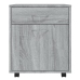 Armario ruedas madera contrachapada gris Sonoma 45x38x54 cm